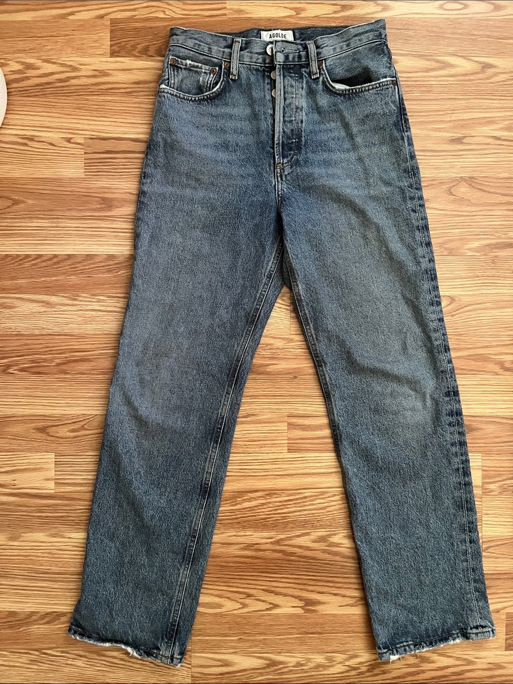 Agolde Jeans in Washed Blue-Gray
